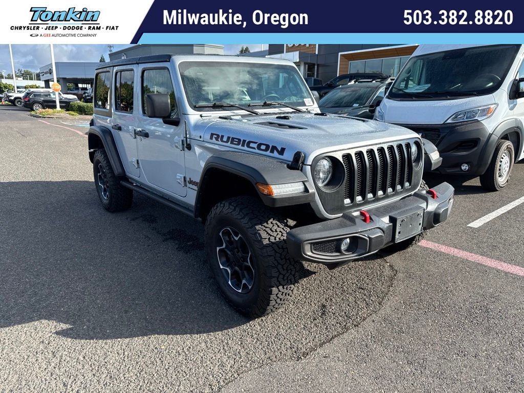 Used 2023 Silver Zynith Clearcoat Jeep Rubicon image 1