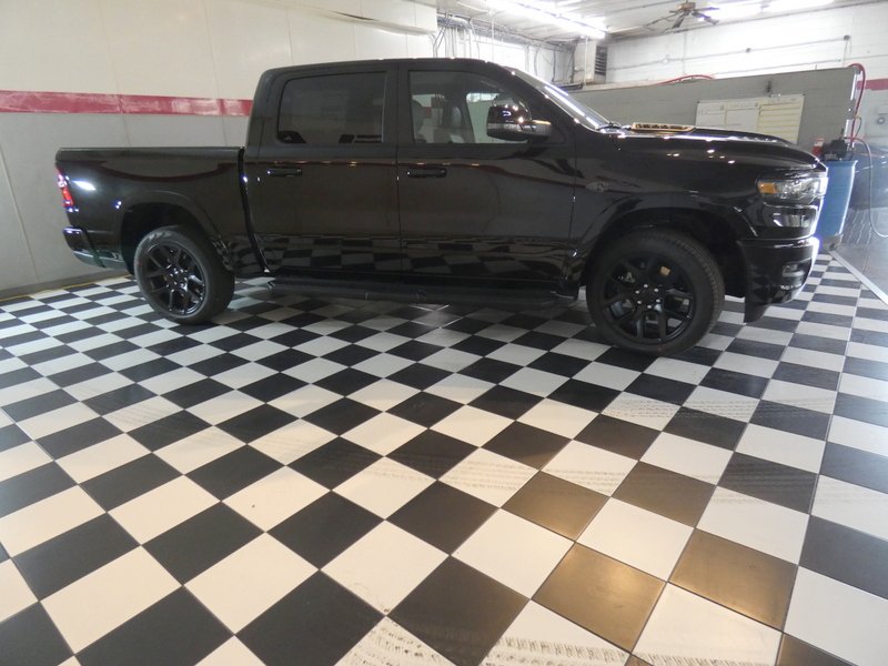 New 2027 Diamond Black Crystal Pearl-Coat Exterior Paint RAM Laramie Crew Cab 5