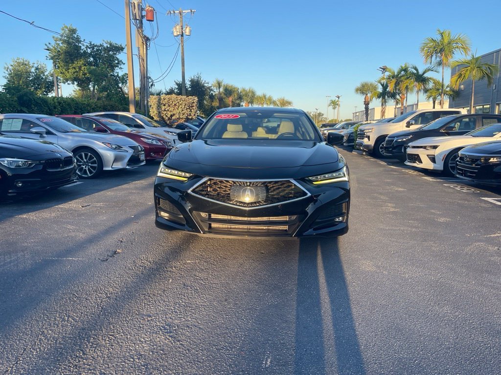 Used 2021 Black Acura Advance image 2