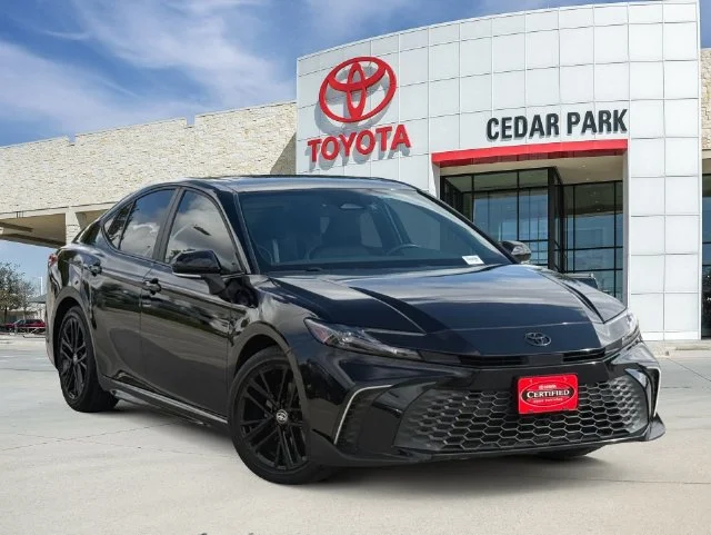 Certified Used 2025 MIDNIGHT BLACK METAL Toyota SE image 1