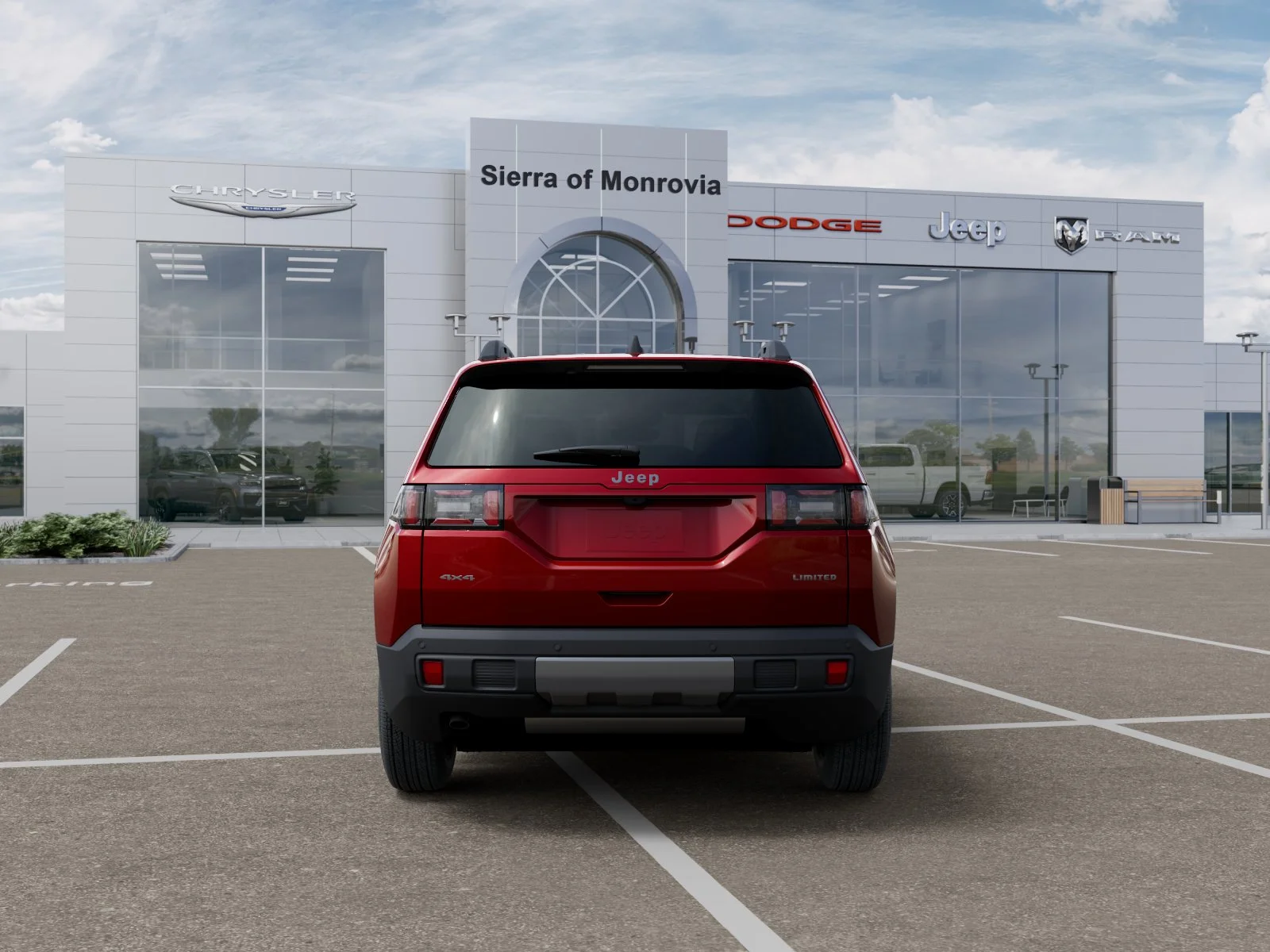 New 2026 Red Hot Pearl-Coat Exterior Paint Jeep Limited image 7