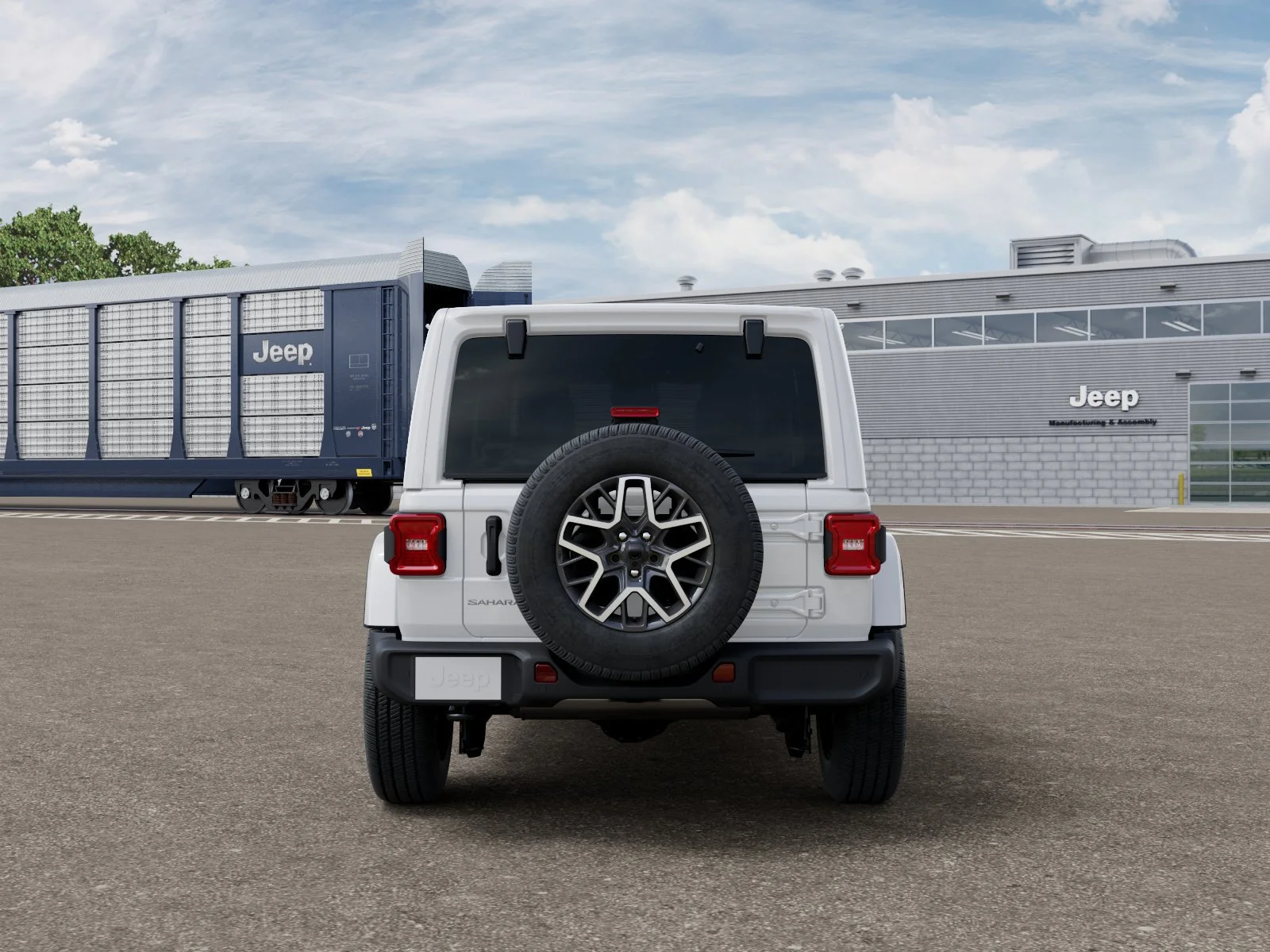 New 2026 Bright White Clear-Coat Exterior Paint Jeep Sahara image 7