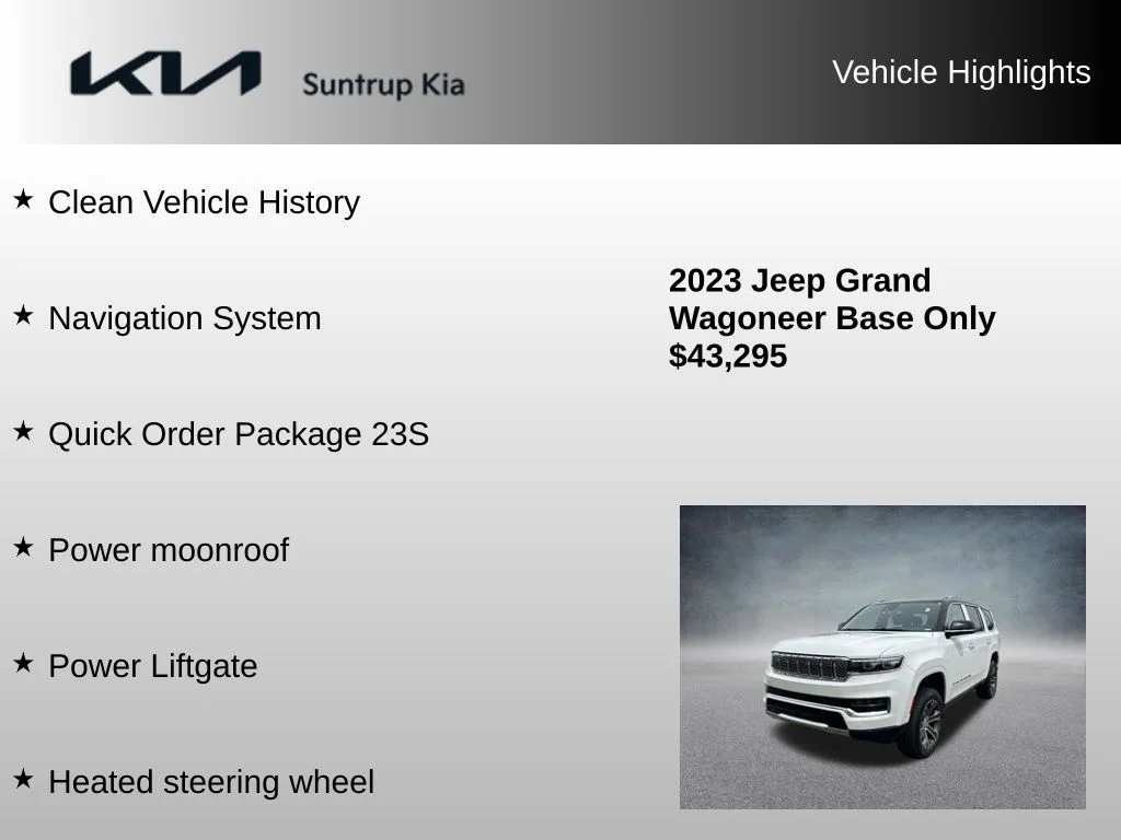 Used 2023 White Jeep Base image 8