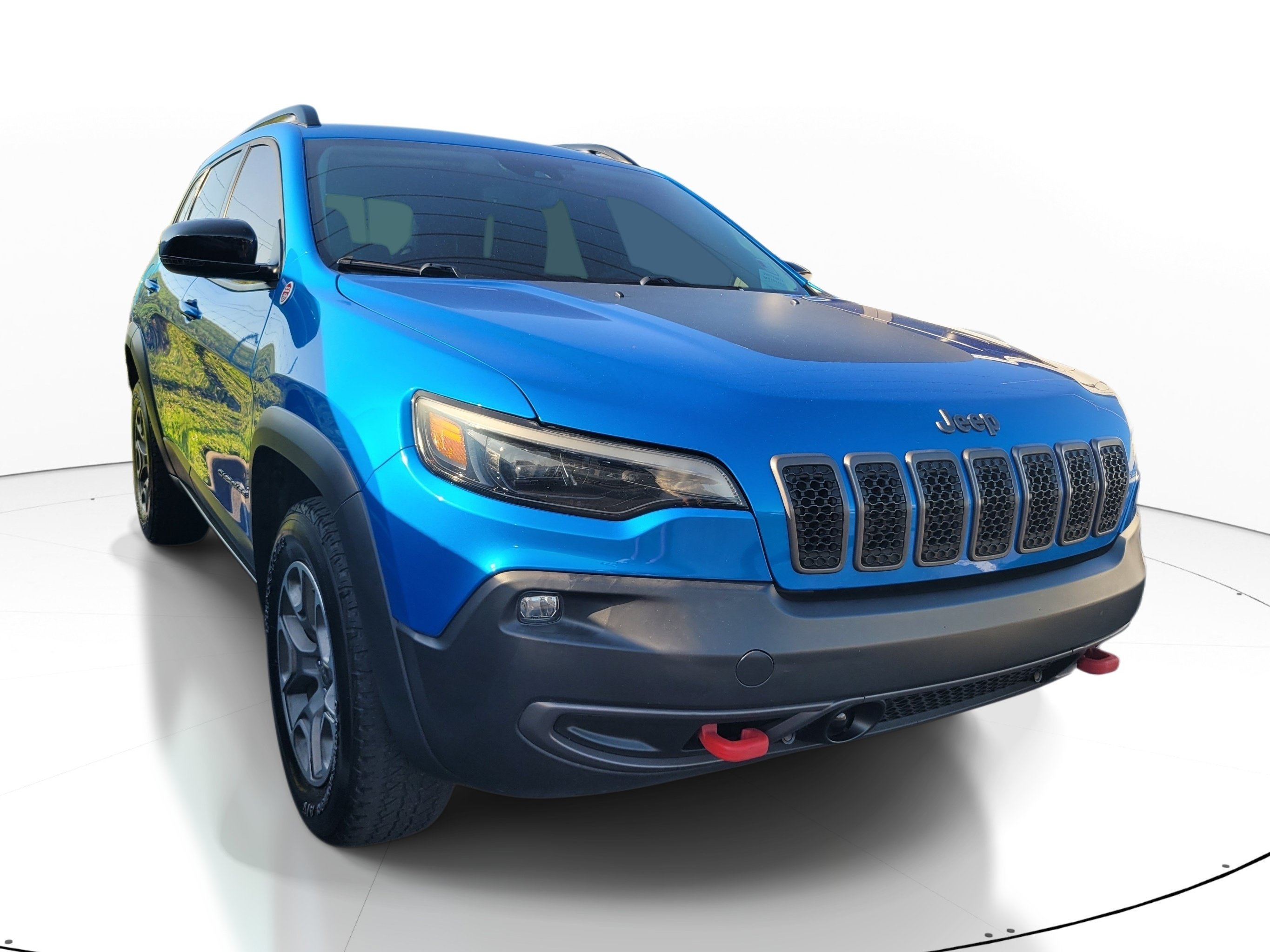 Used 2022 Hydro Blue Pearlcoat Jeep Trailhawk image 1