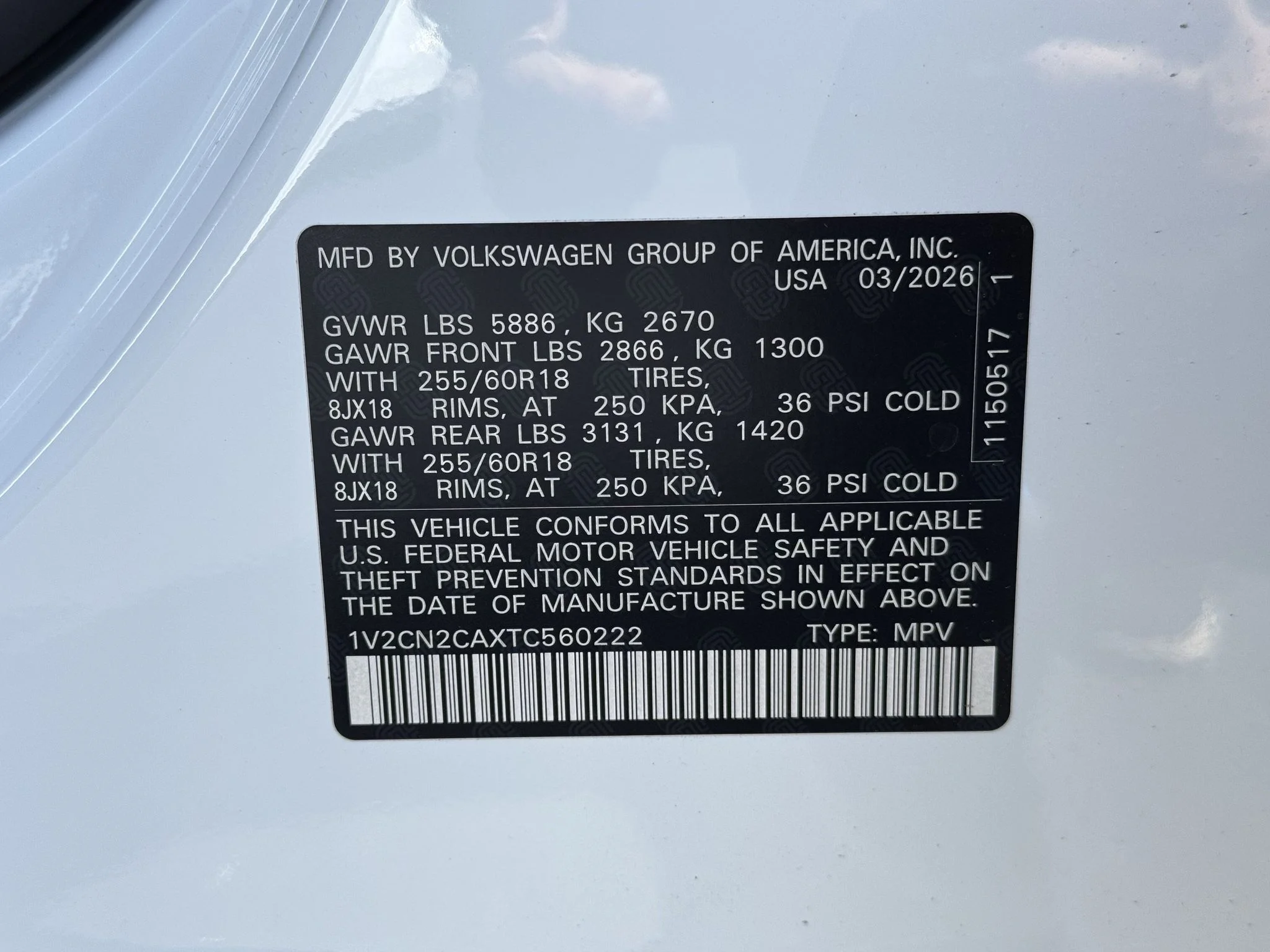 New 2026 Opal White Pearl Volkswagen 2.0T Peak Edition image 39