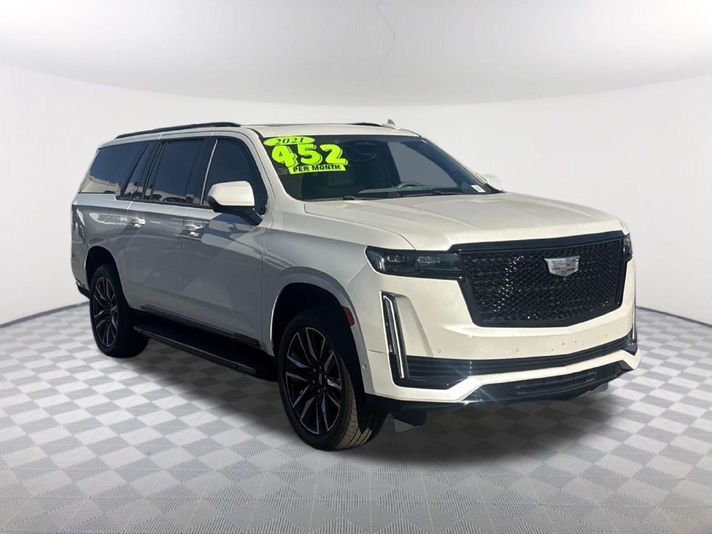 Used 2021 White Cadillac Sport Platinum image 3