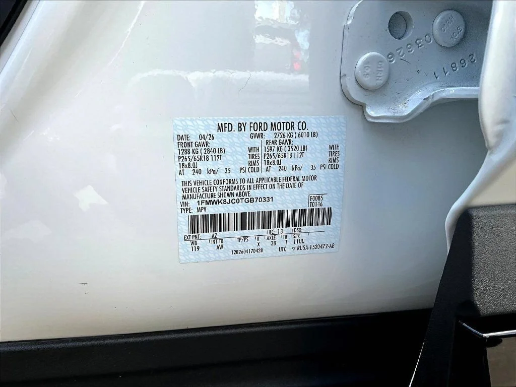 Used 2026 White Metallic Ford Tremor image 21