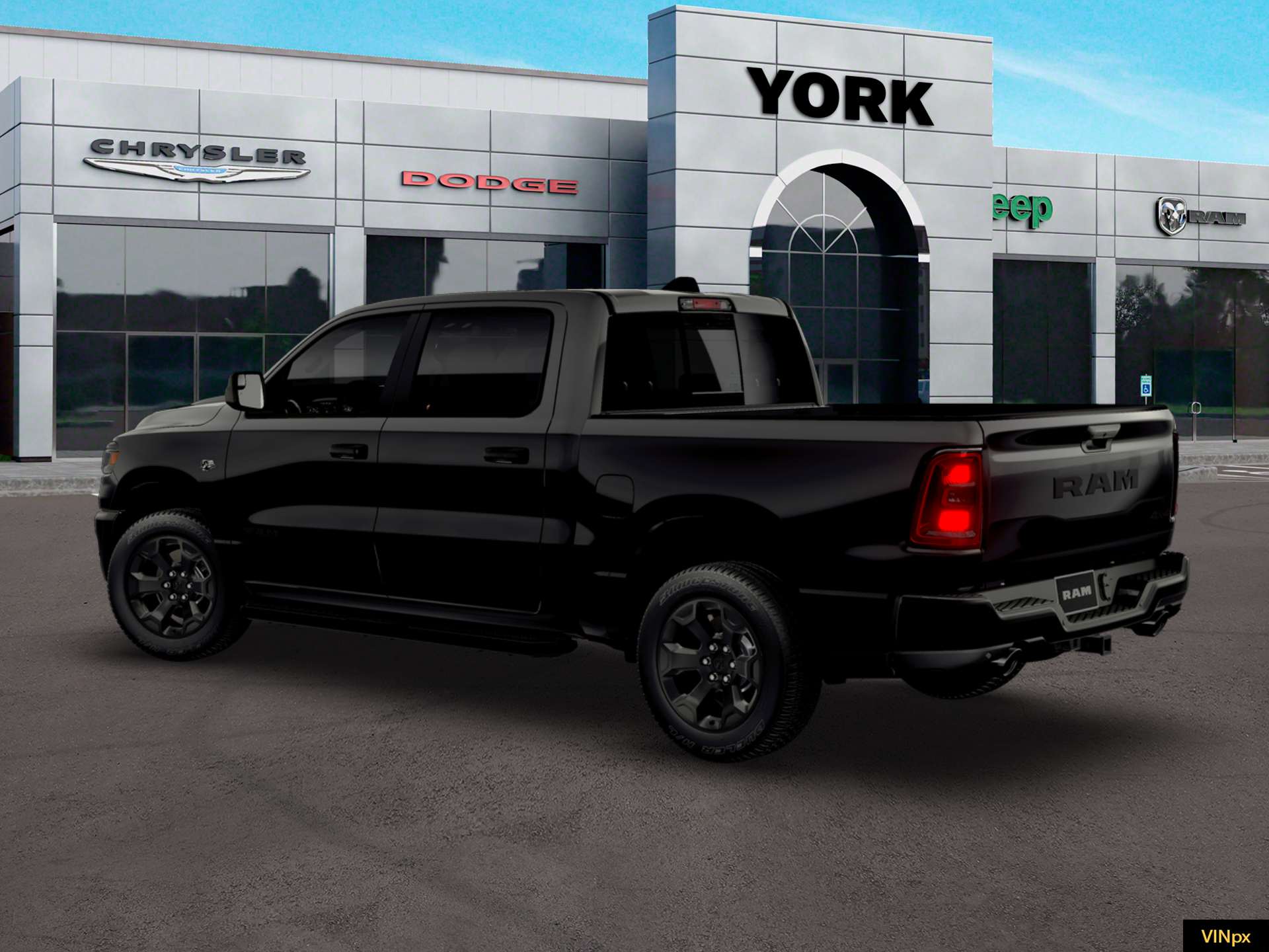 New 2026 Diamond Black Crystal Pearlcoat RAM Express image 4