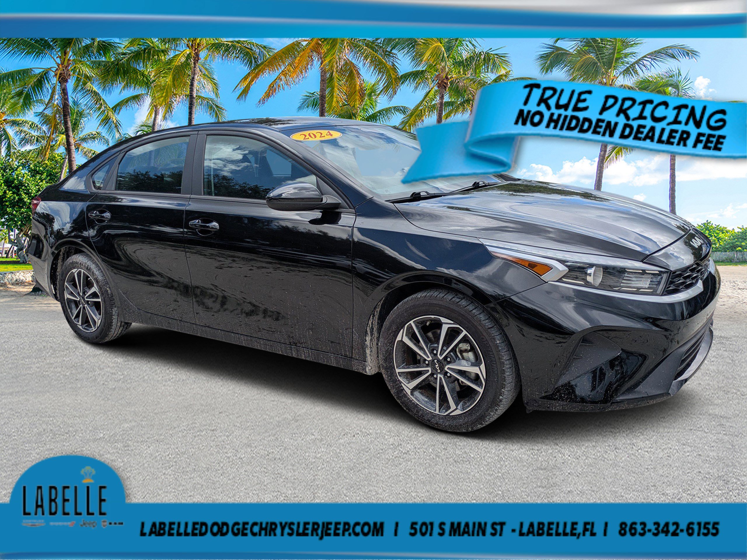 Used 2024 Aurora Black Kia LXS image 1