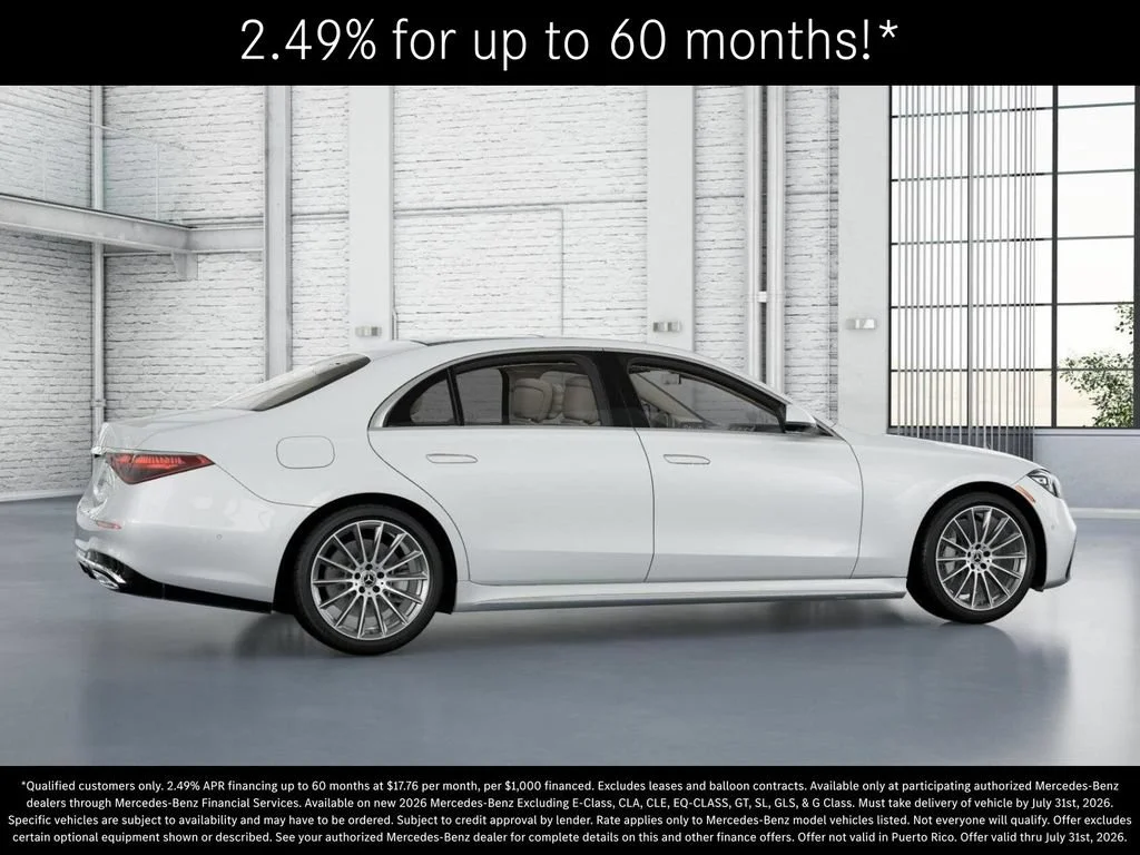 New 2026 MANUFAKTUR Moonlight White Metallic Mercedes-Benz S 500 image 60