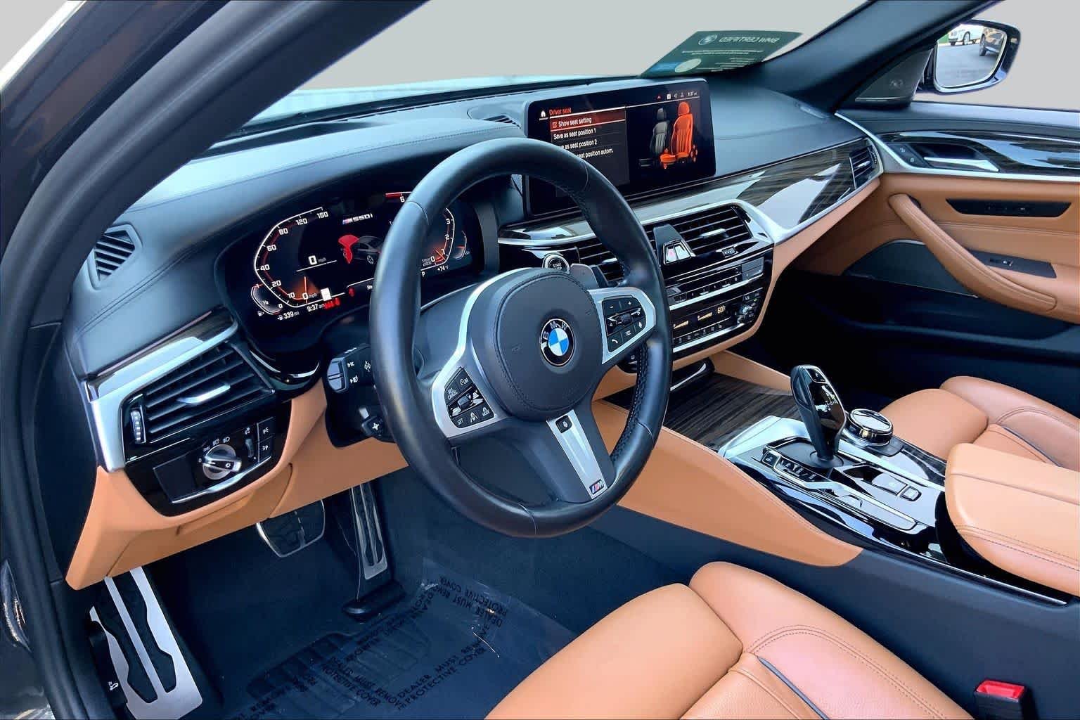 Certified Used 2023 Dark Graphite Metallic BMW M550i xDrive image 17