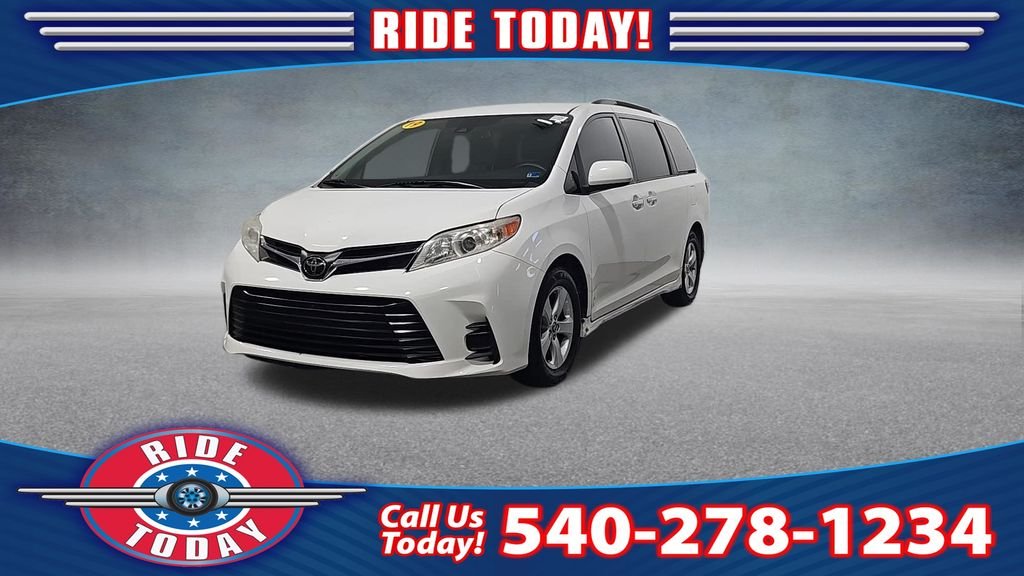 Used 2019 White Toyota LE image 1