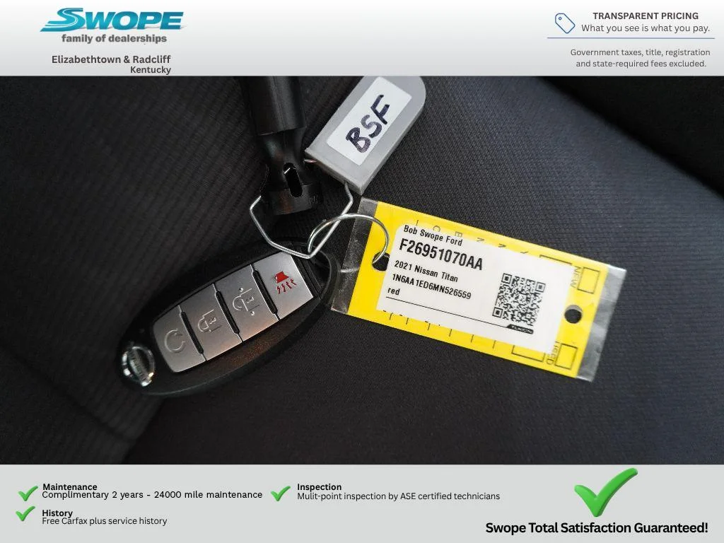 Used 2021 Red Alert Nissan SV image 34