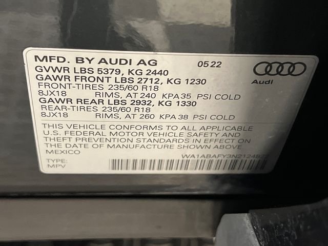 Used 2022 Gray Audi 40 Premium image 30