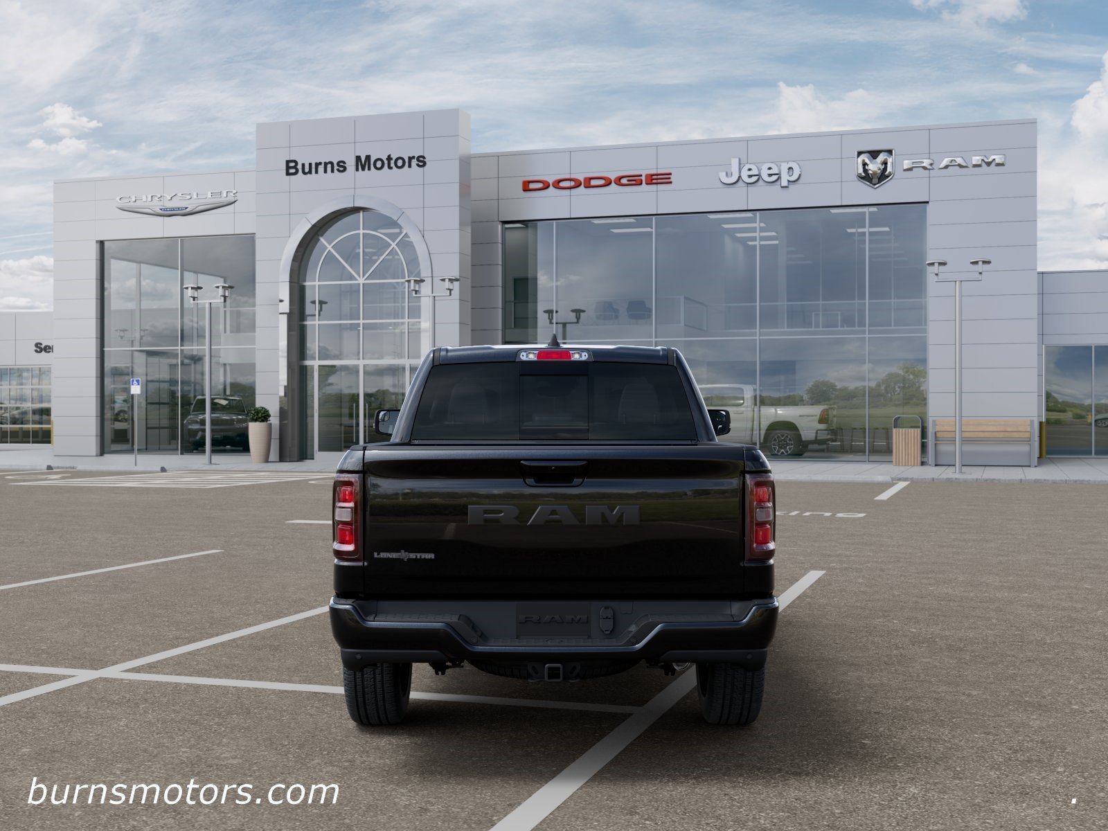New 2026 Diamond Black Crystal Pearl-Coat Exterior Paint RAM Lone Star Night Edition image 7