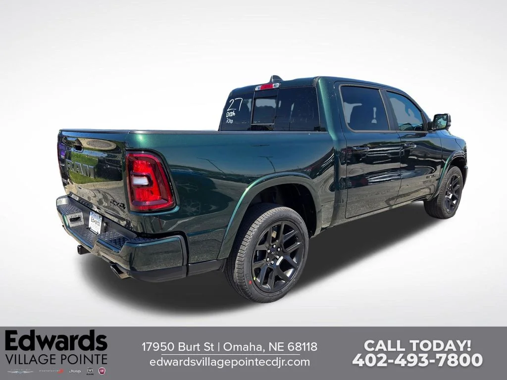 New 2026 Serrano-Green Metallic Exterior Paint RAM Laramie image 3