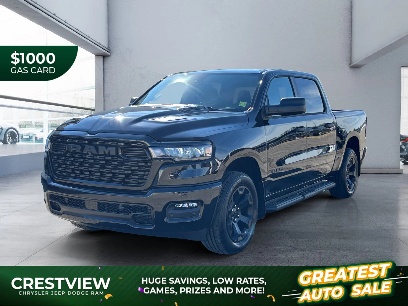 New 2027 Diamond Black Crystal Pearl Ram Express image 1