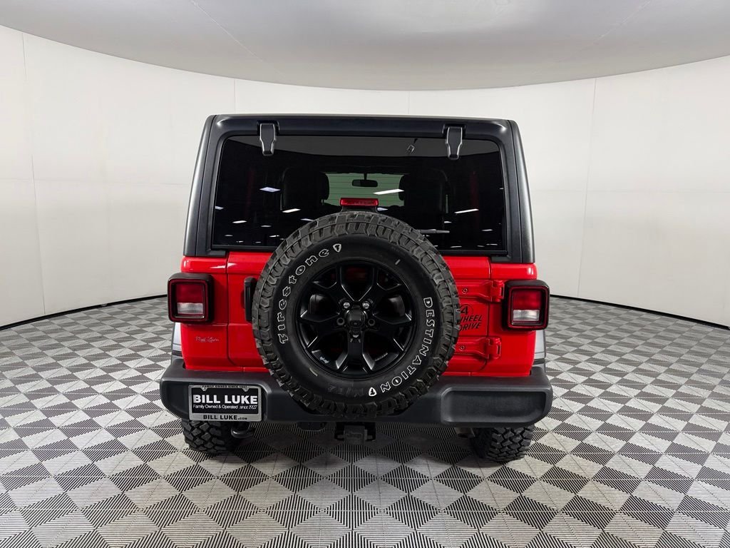 Certified Used 2022 Red Jeep Unlimited Willys image 8