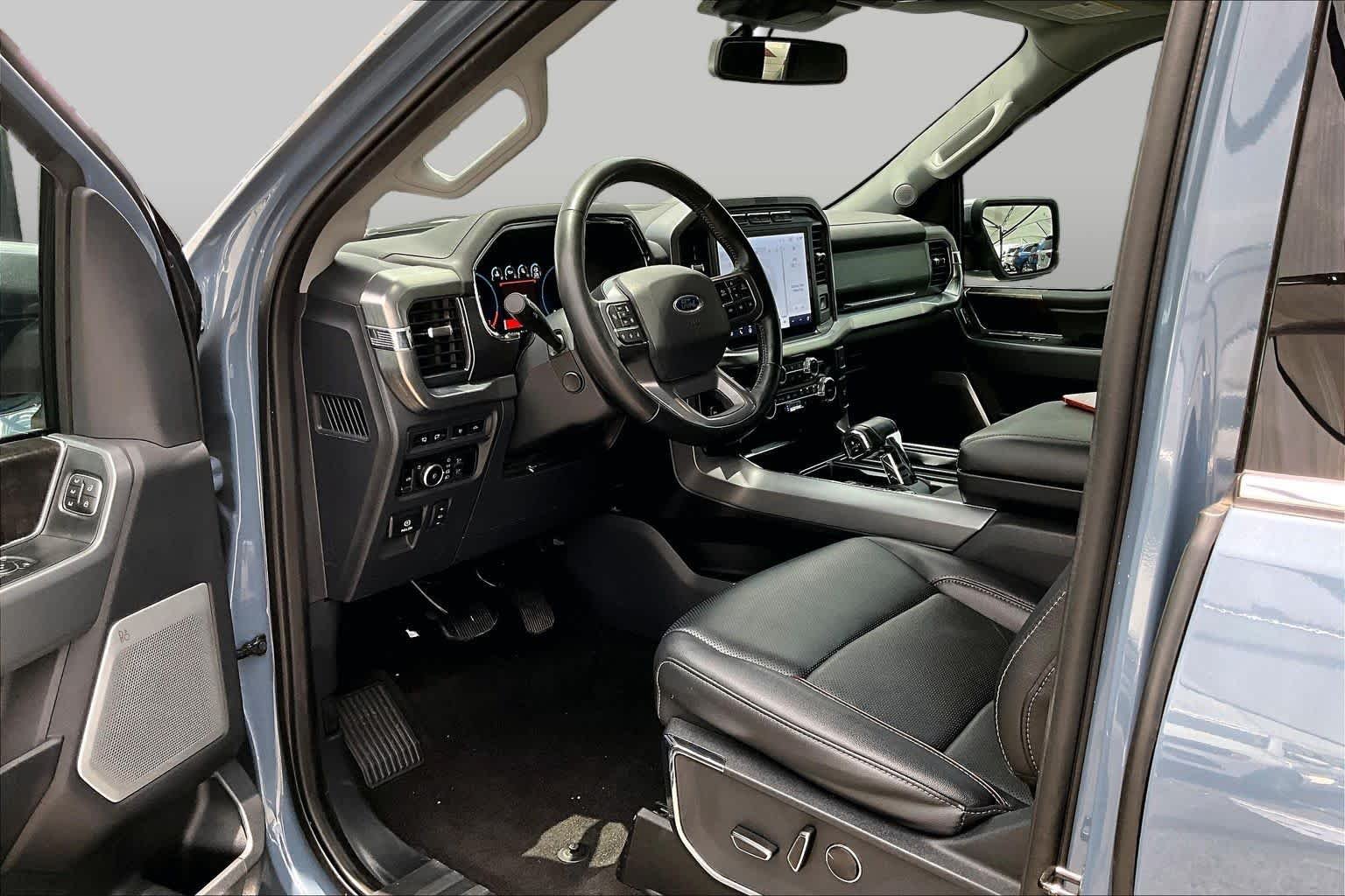 Used 2023 Azure Gray Metallic Tri-Coat Ford LARIAT image 18