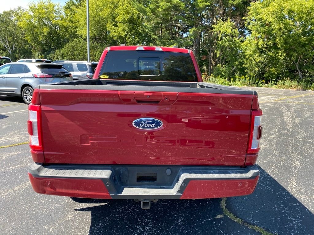 Used 2023 Rapid Red Metallic Tinted Clearcoat Ford Lariat image 5