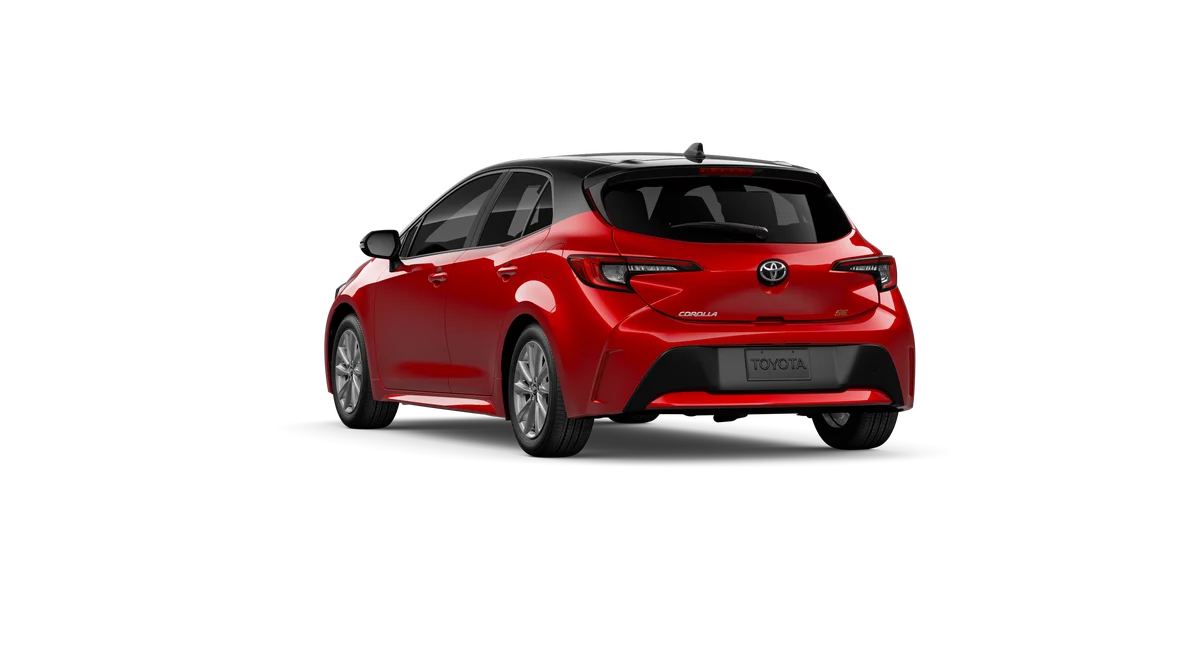 New 2027 Finish Line Red with Black roof Toyota SE image 26