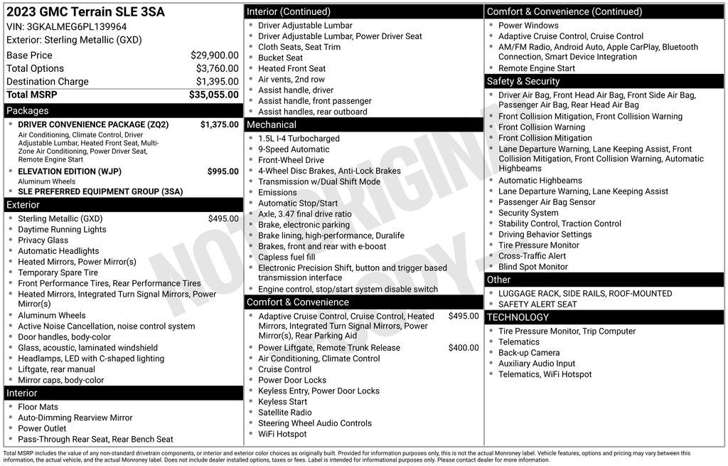 Used 2023 Silver GMC SLE image 4