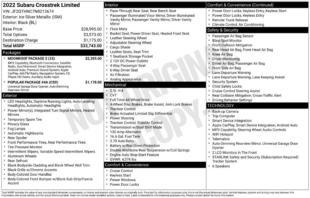 Used 2022 Silver Subaru Limited image 17
