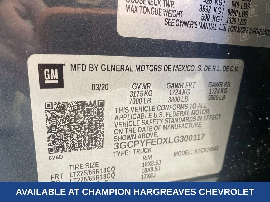 Used 2020 Shadow Gray Metallic Chevrolet LT Trail Boss image 42