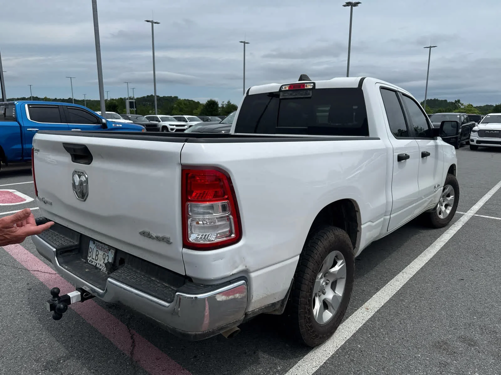 Used 2023 Bright White Clearcoat Ram Lone Star image 3