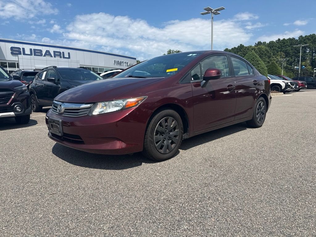 Used 2012 Honda Civic LX with VIN 19XFB2F59CE052709 for sale in Suffolk, VA