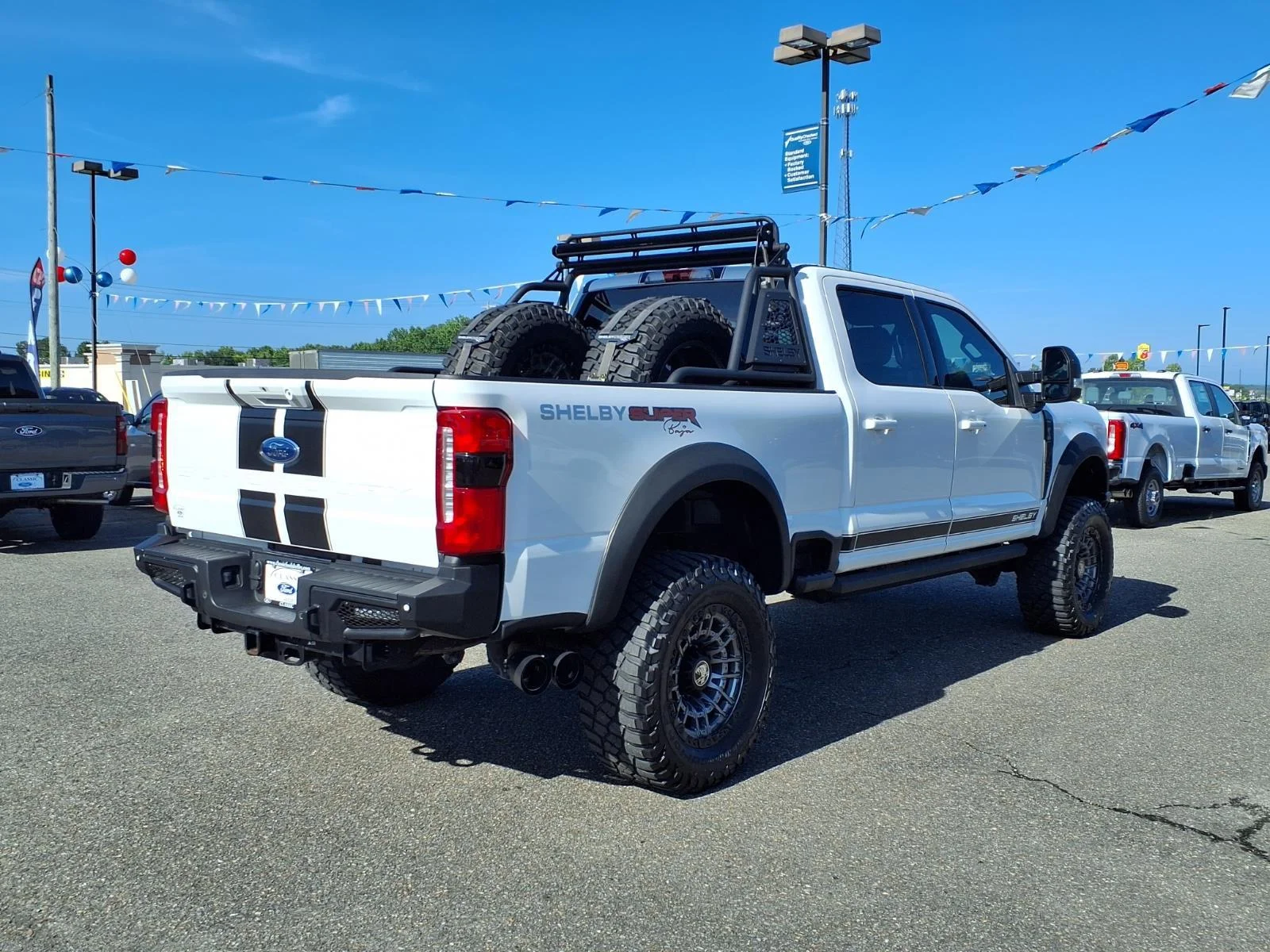 Used 2024 Star White Metallic Tri-Coat Ford LARIAT image 2