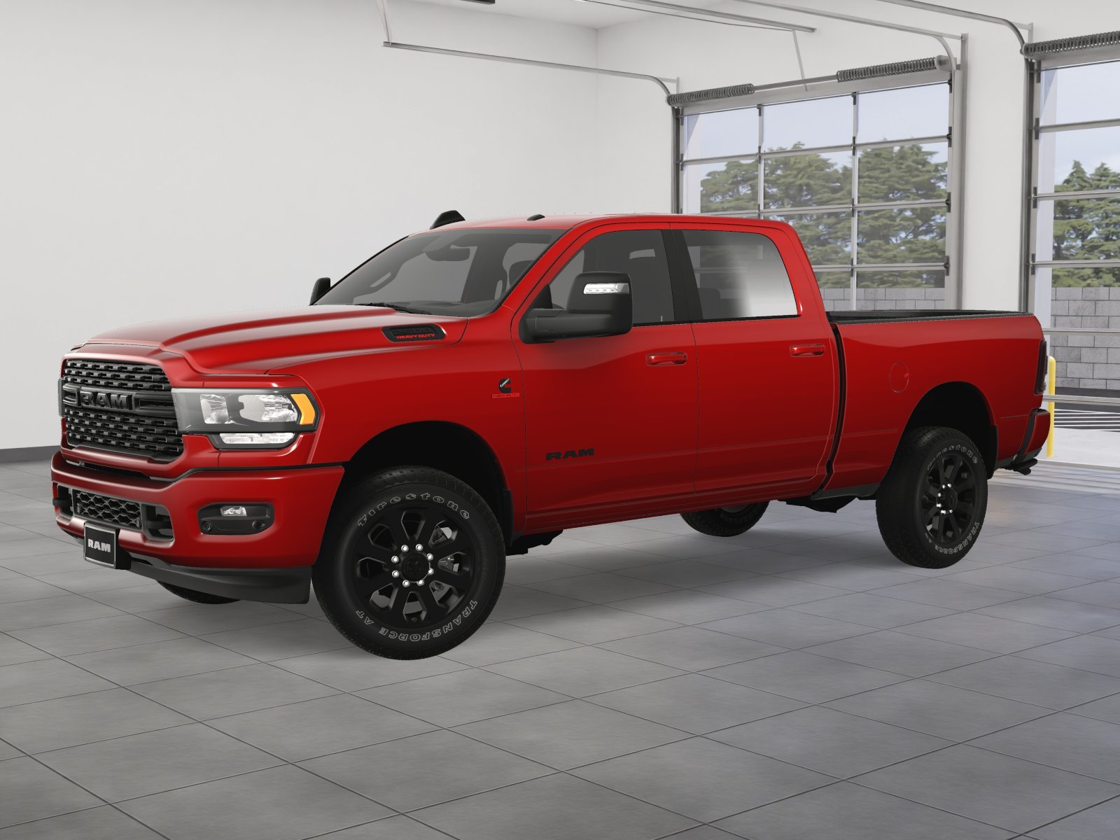 New 2024 Flame Red Clear-Coat Exterior Paint RAM Big Horn image 30