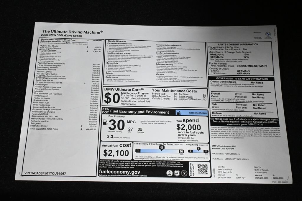 2026 BMW 5 Series 530i - Photo 38