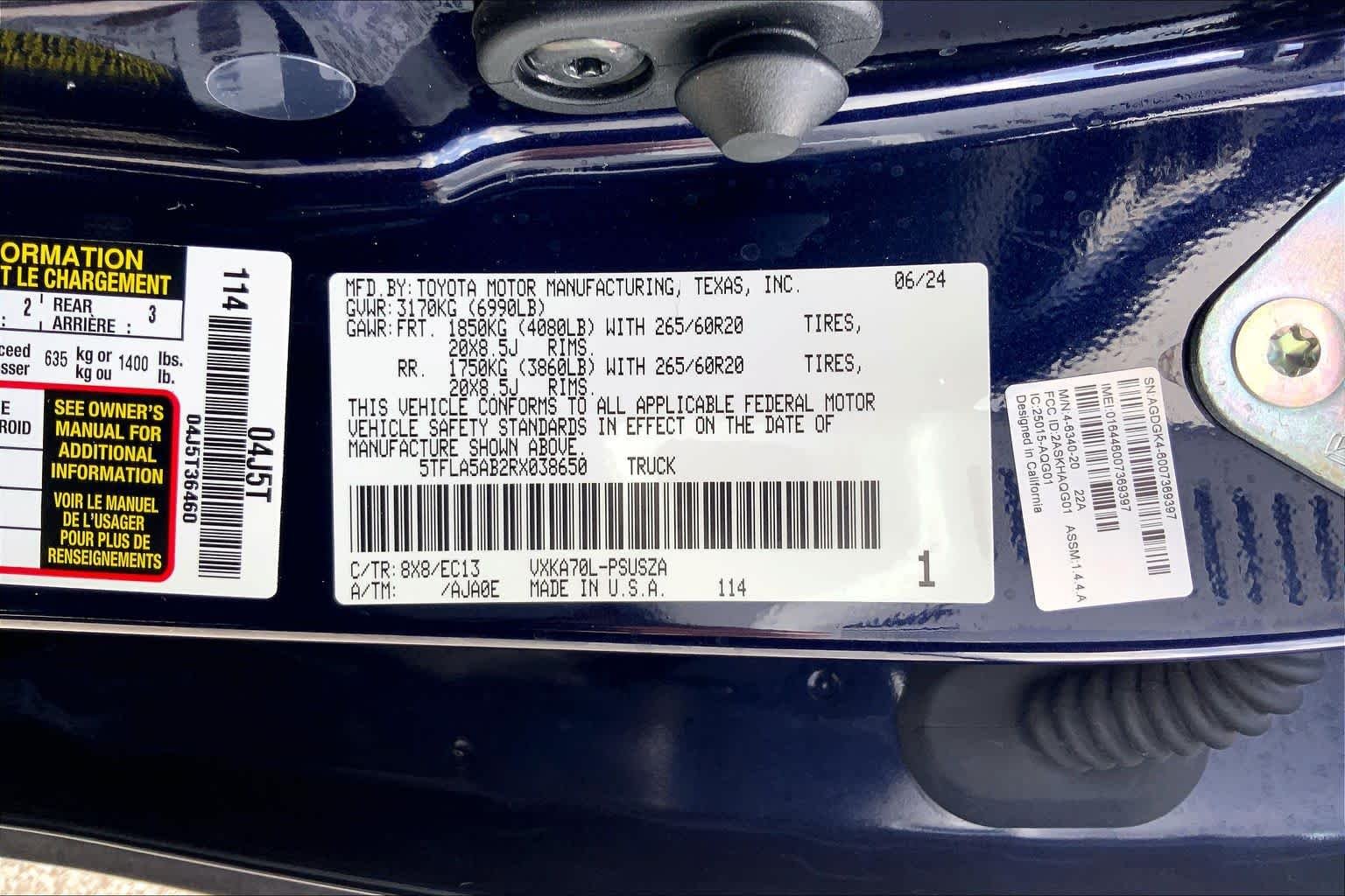 Used 2024 Blueprint Toyota SR5 image 36