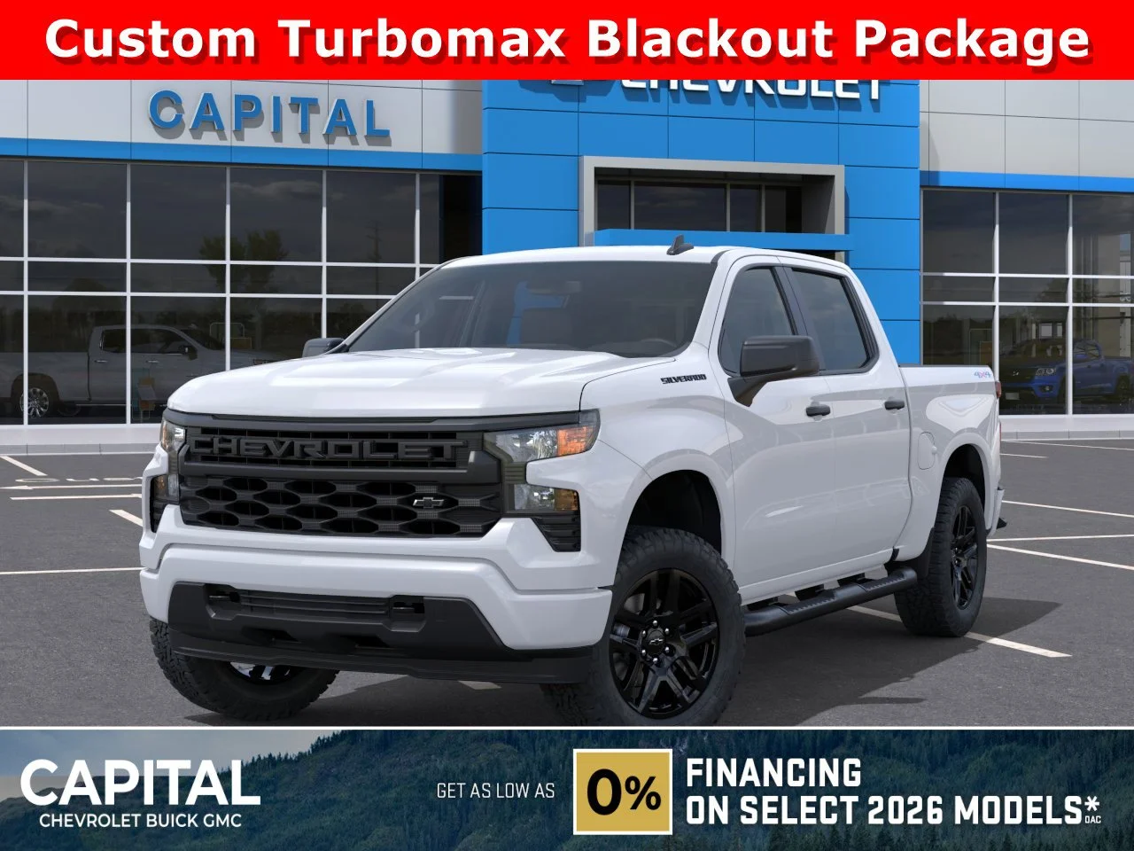New 2026 Summit White Chevrolet Custom image 1