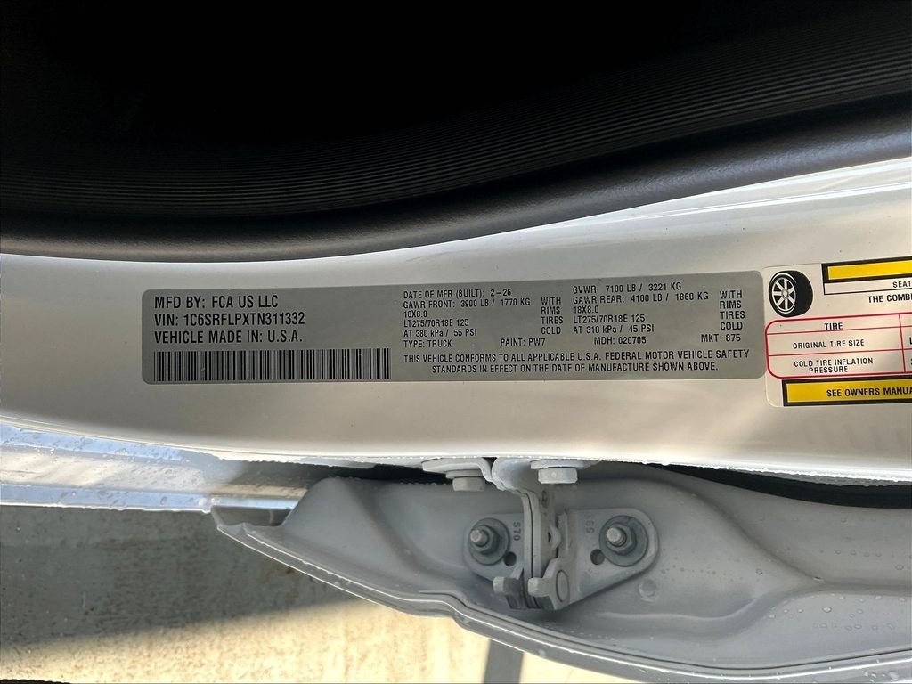 New 2026 Bright White Clearcoat Ram Rebel image 17