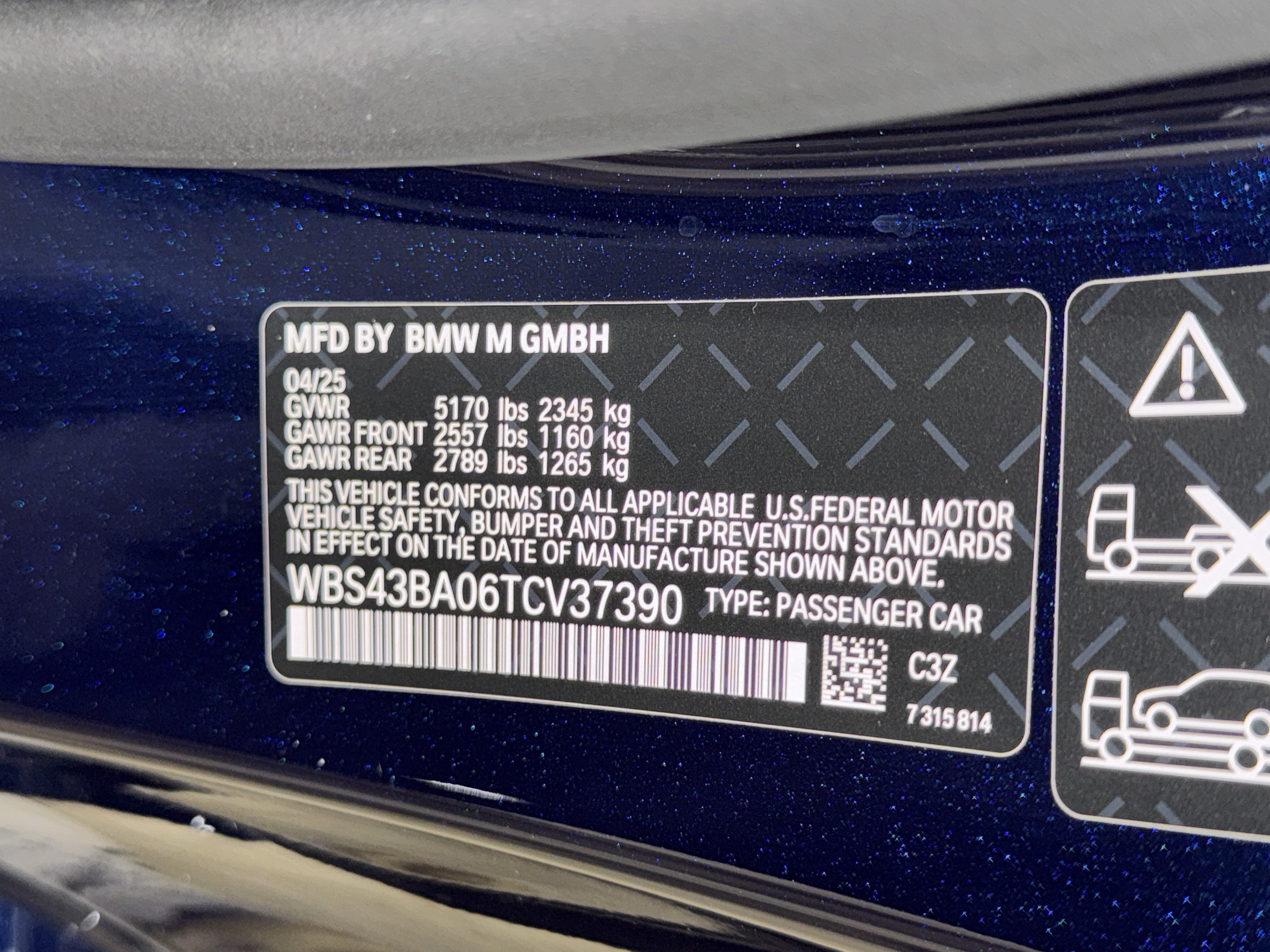 Used 2026 Tanzanite Blue II Metallic BMW Competition xDrive image 35