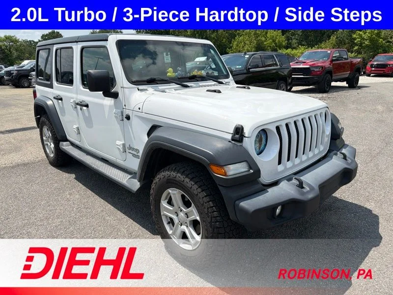 Used 2020 White Jeep Unlimited Sport S image 4