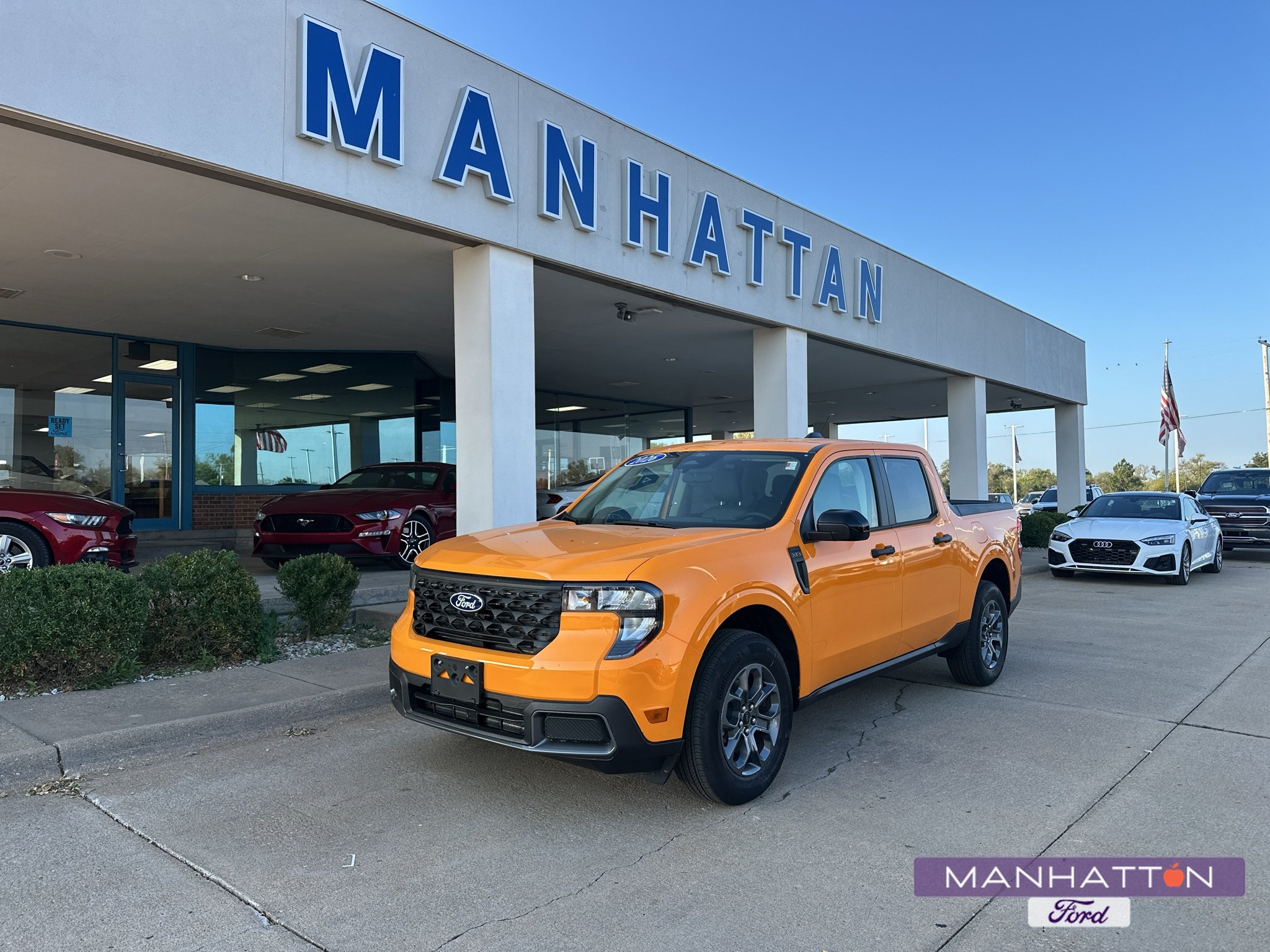 New 2026 Orange Fury Metallic Tri-Coat Ford XLT image 1