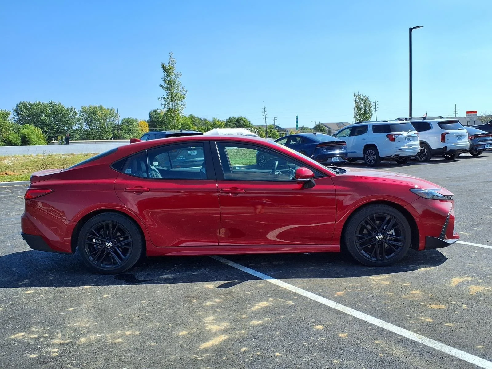 Used 2025 Supersonic Red Toyota SE image 28