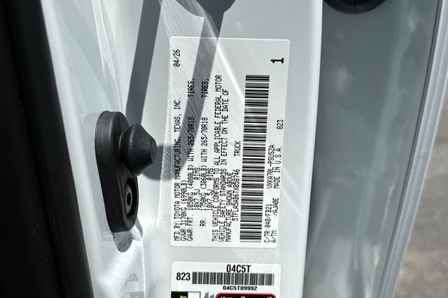 New 2026 Ice Cap Toyota  SR5 image 25