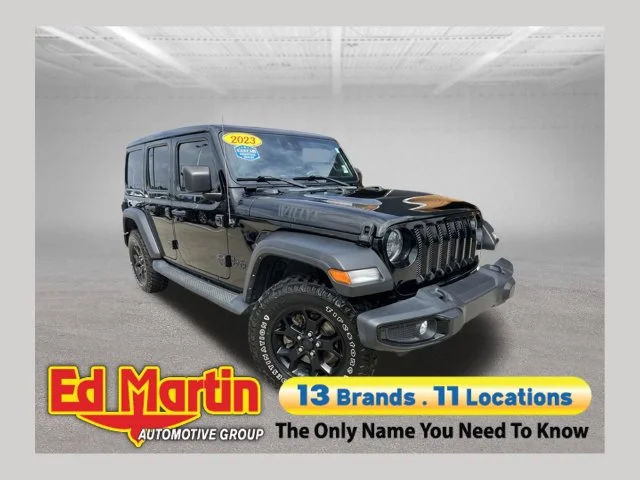 Certified Used 2023 Black Jeep Sport image 1