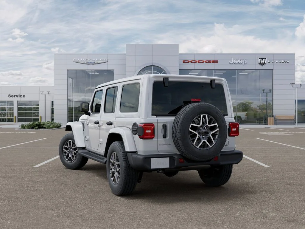New 2026 Bright White Clear-Coat Exterior Paint Jeep Sahara image 3