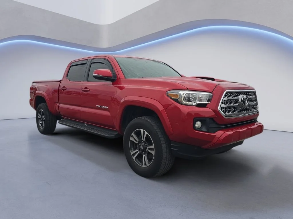Used 2017 Barcelona Red Metallic Toyota TRD Sport image 9