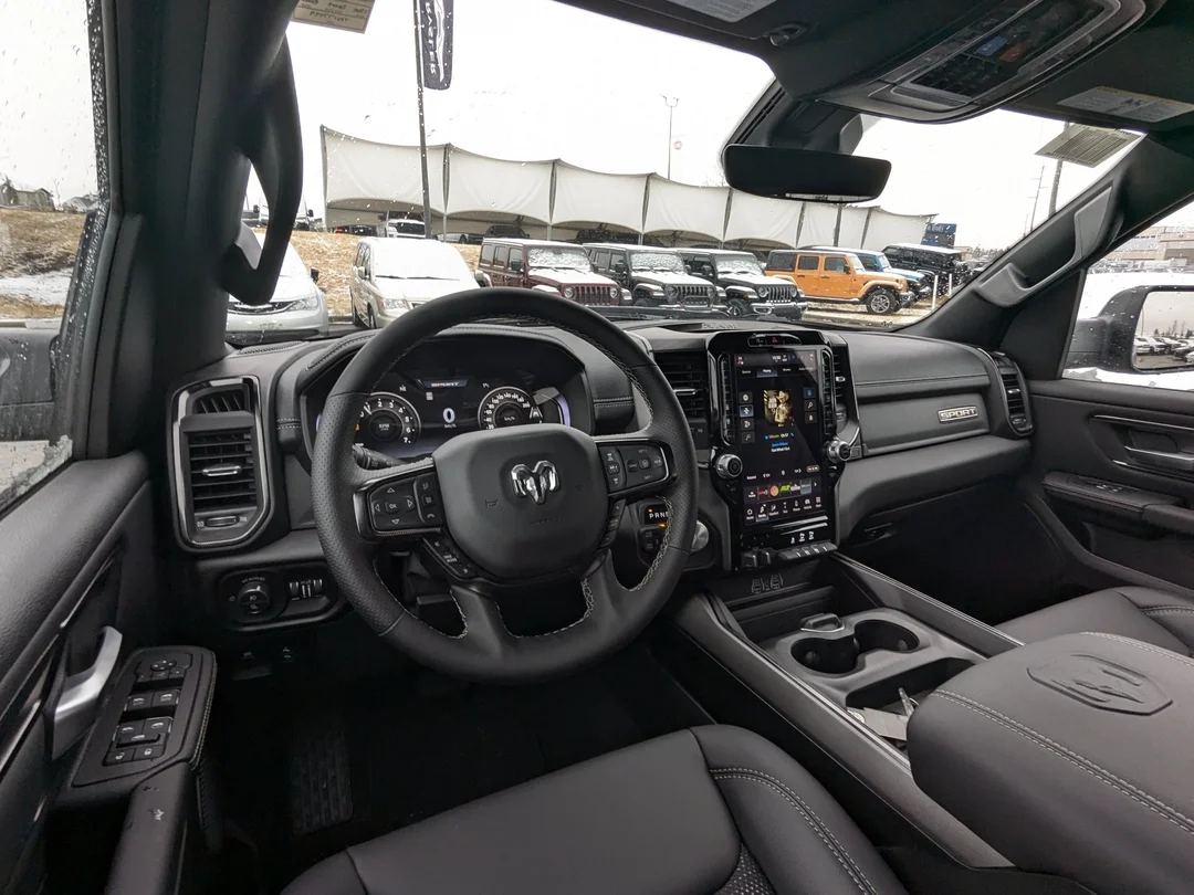 New 2026 Black RAM Sport - -  64 Box - Panoramic Sunroof - 360 Camera System - 12 Display & More! image 26