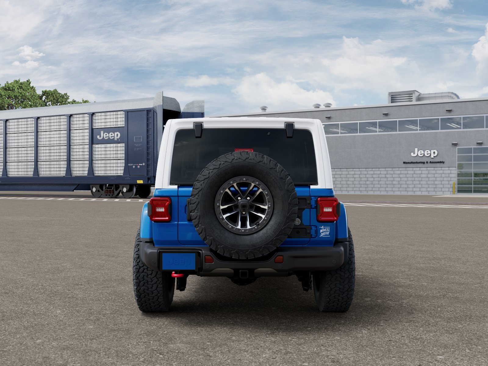 New 2026 Hydro Blue Pearl-Coat Exterior Paint Jeep Rubicon X 4-Door image 33