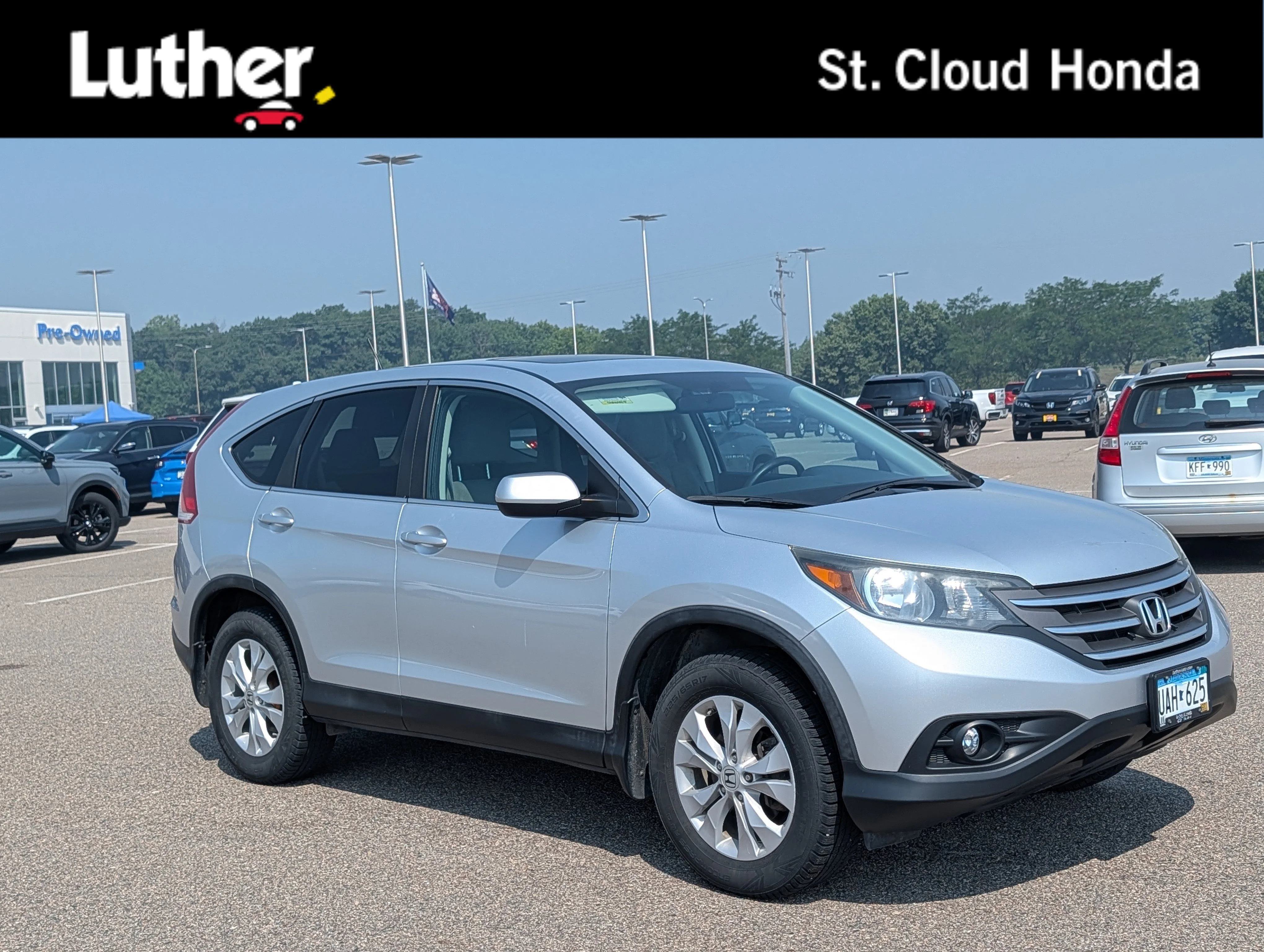 Used 2013 Alabaster Silver Metallic Honda EX image 1