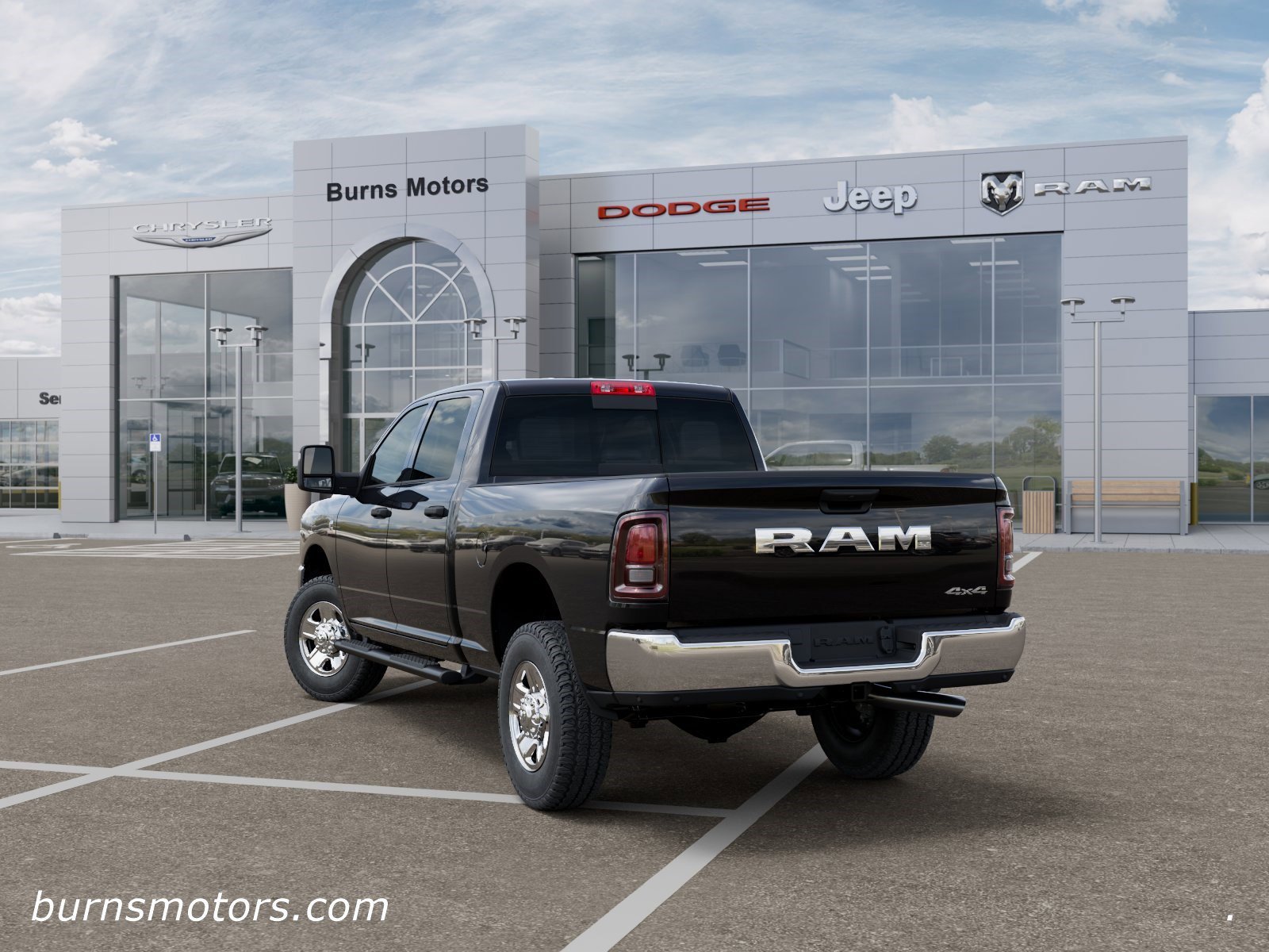 New 2026 Diamond Black Crystal Pearl-Coat Exterior Paint RAM Tradesman image 3