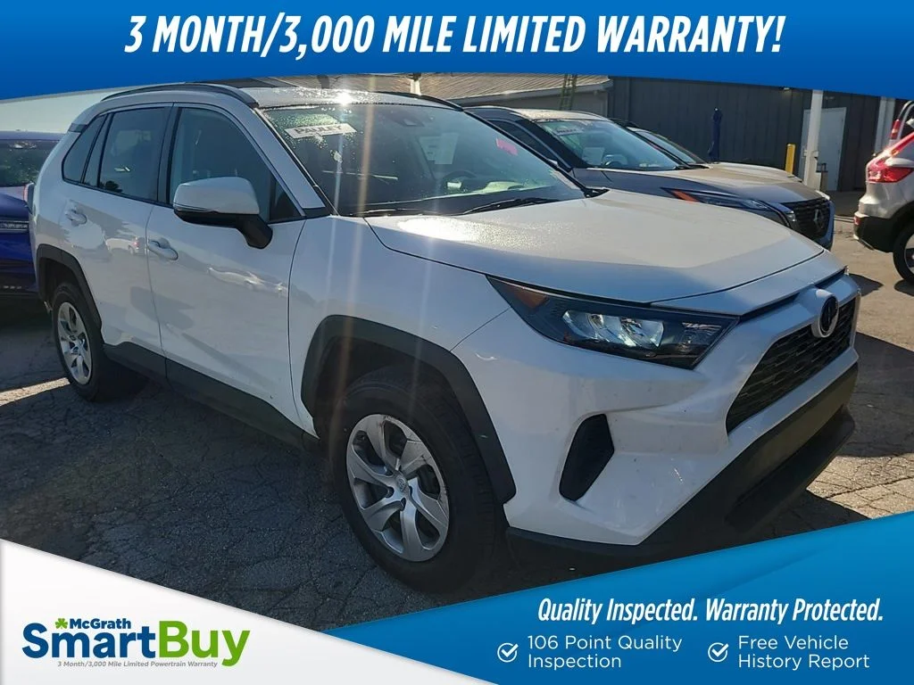 Used 2021 White Toyota LE image 1