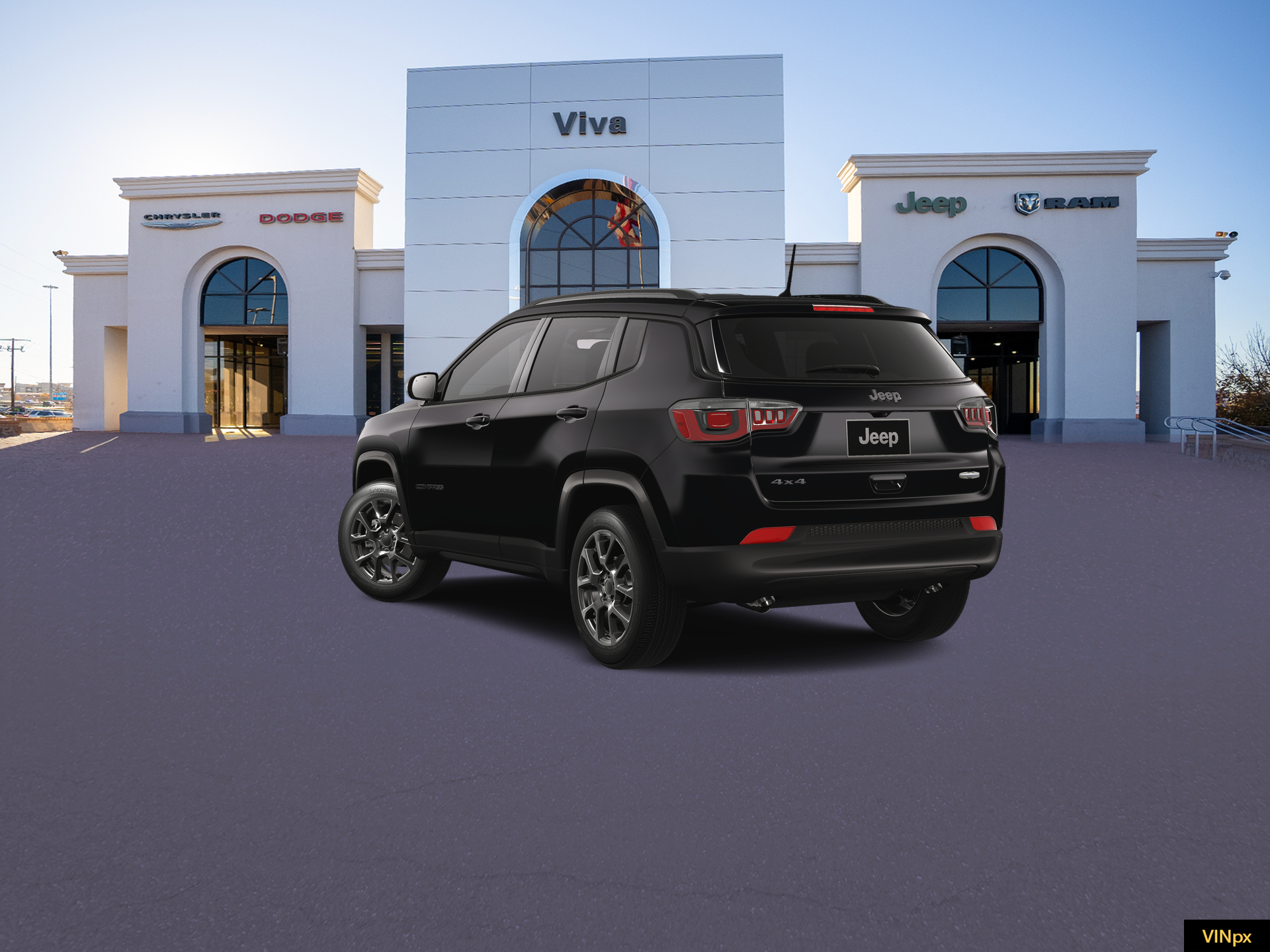 New 2026 Diamond Black Crystal Pearl-Coat Exterior Paint Jeep Latitude image 5